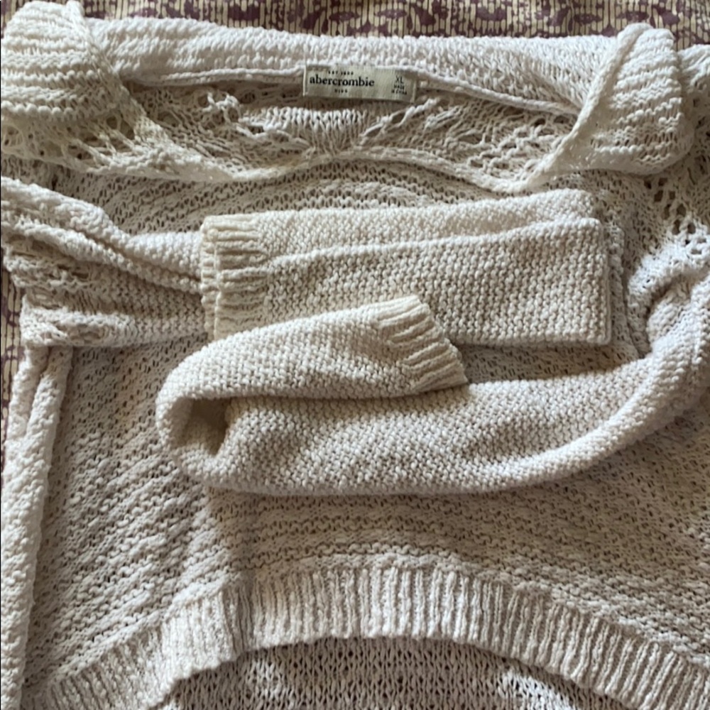Knit hoodie